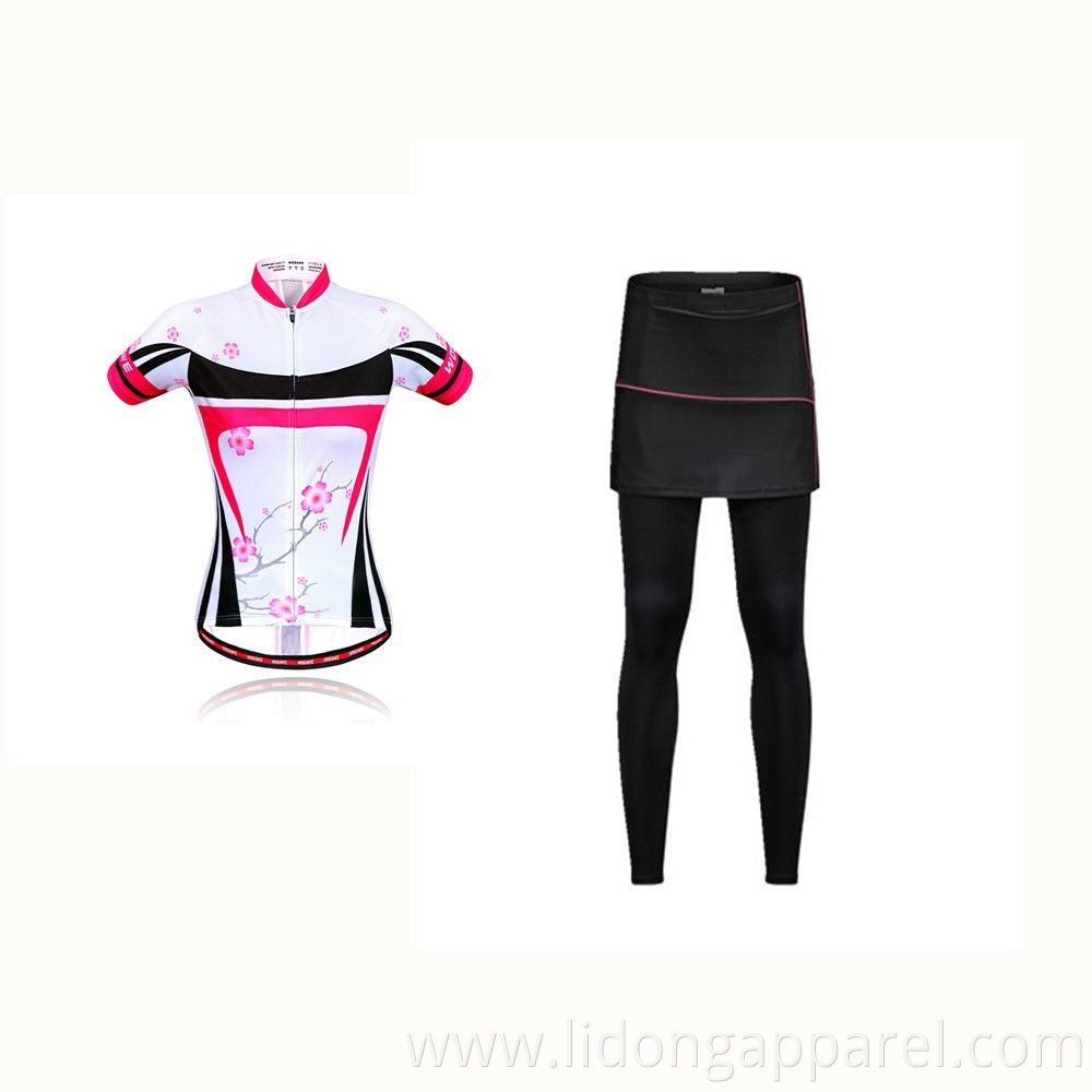 Short Sleeve Cycling Clothes Fitness Clothing Made In China Factory for Women